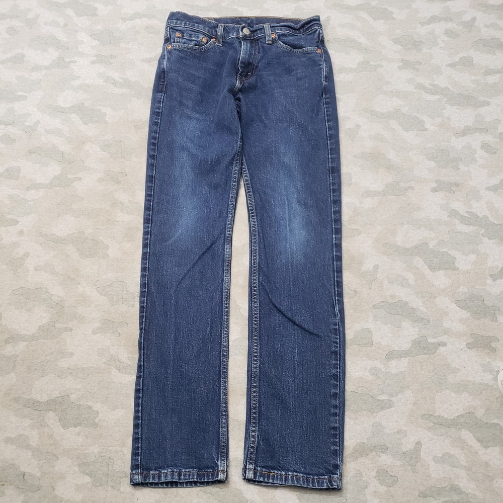 Levi's 511 Jeans Men 28x32 Blue Slim Fit Denim Dark Wash